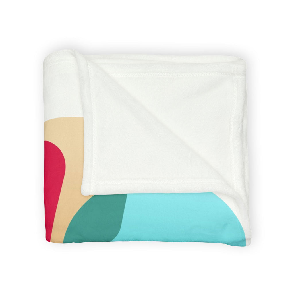 Conversation Community Throw Blanket — Colorful Speech Bubble People Design