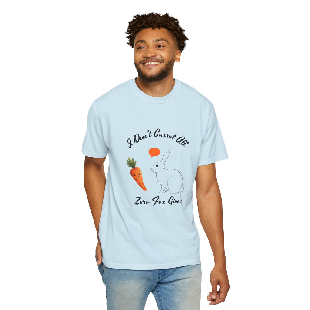 I Don't Carrot All Bunny T-Shirt – Cute Rabbit & Carrot Graphic Tee ('Zero For Given')