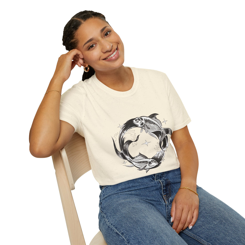 Koi Fish T-Shirt — 'You and Me Always Forever' Romantic Graphic Tee