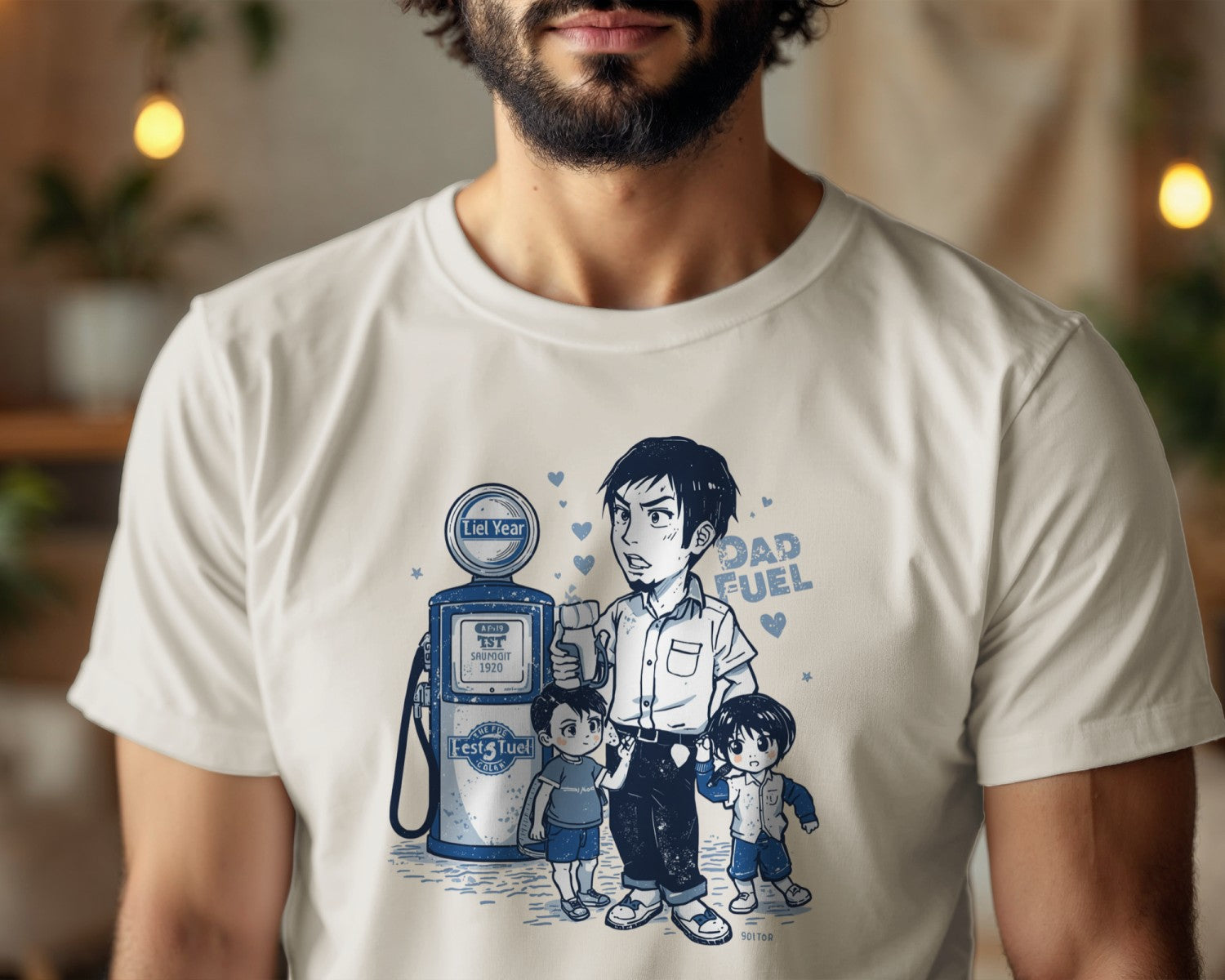 Anime Dad Shirt, Dad Fuel Tee, Funny Father’s Day Shirt, Kawaii Dad Gift, Geek Dad T-Shirt, Vintage Anime Father Tee