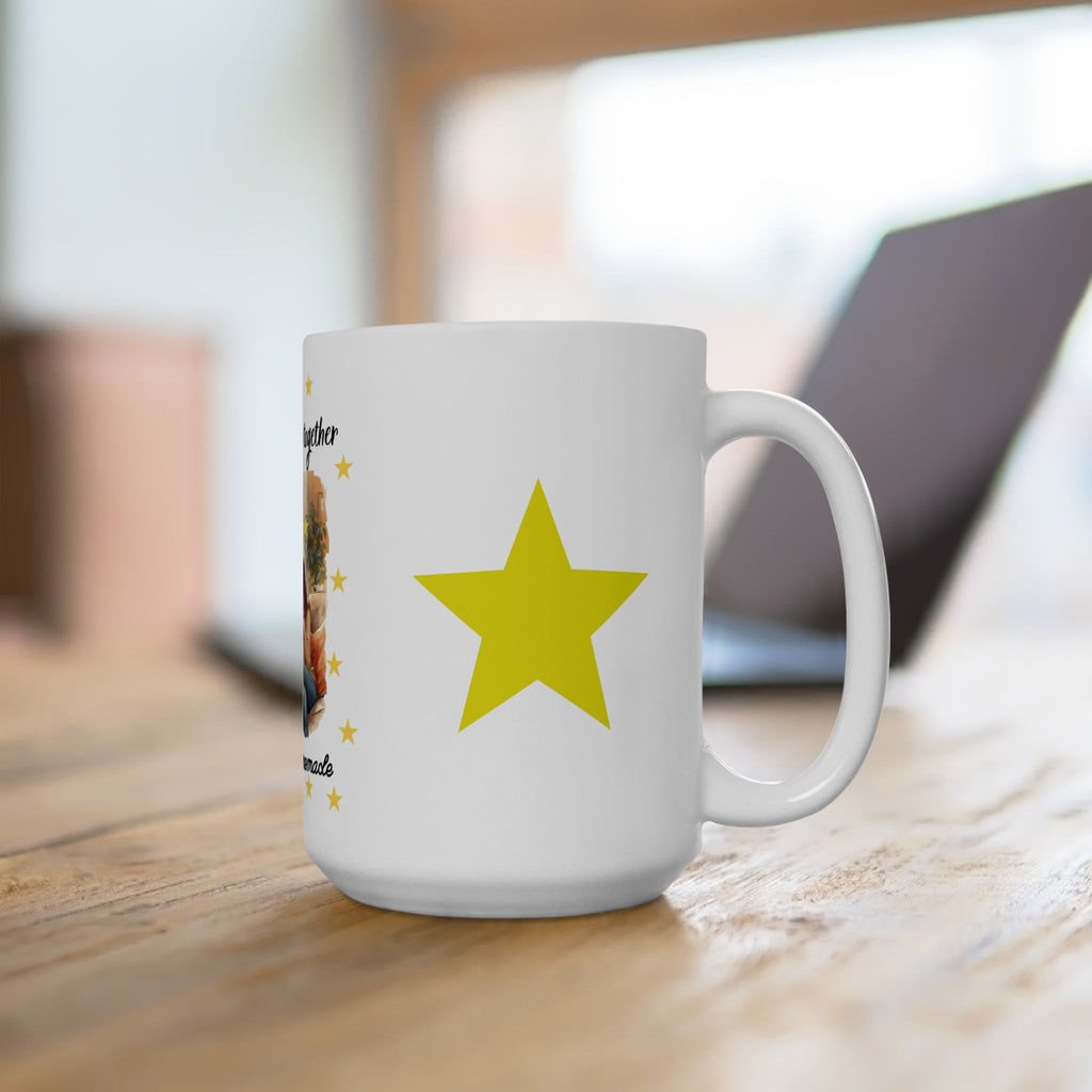 Family Moments Ceramic Mug - "Making Memories Together, Happiness Is Homemade" (11oz & 15oz)