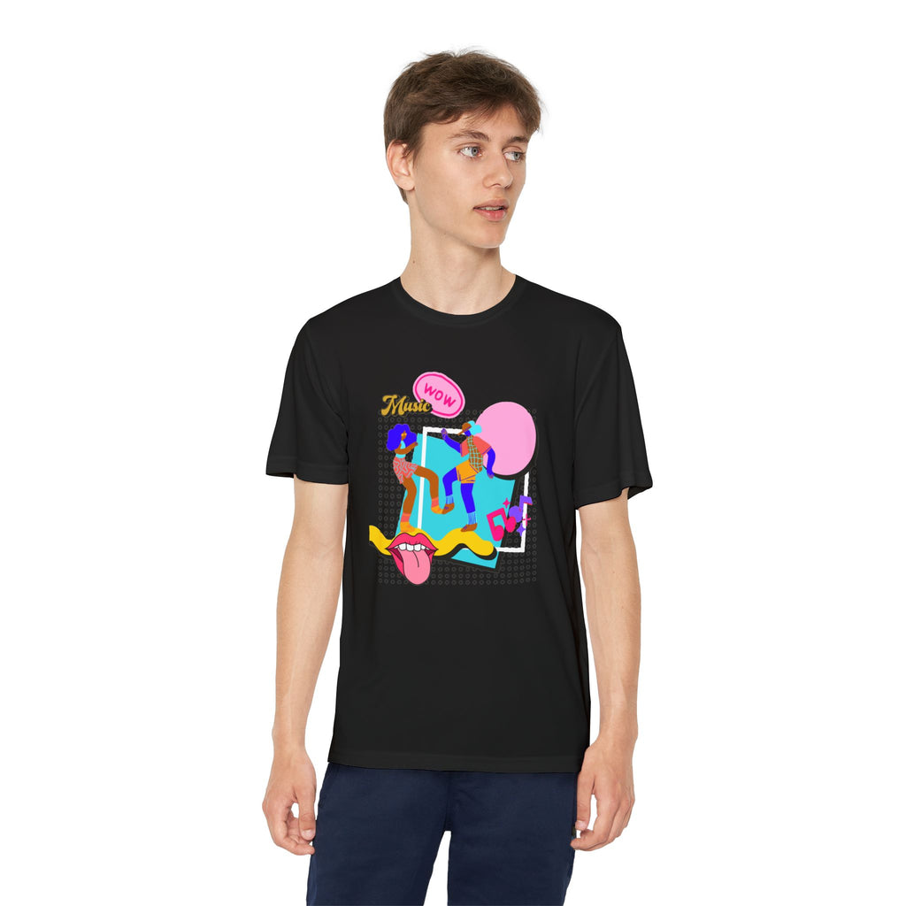 Youth Competitor Tee – Retro Pop Graphic T-Shirt