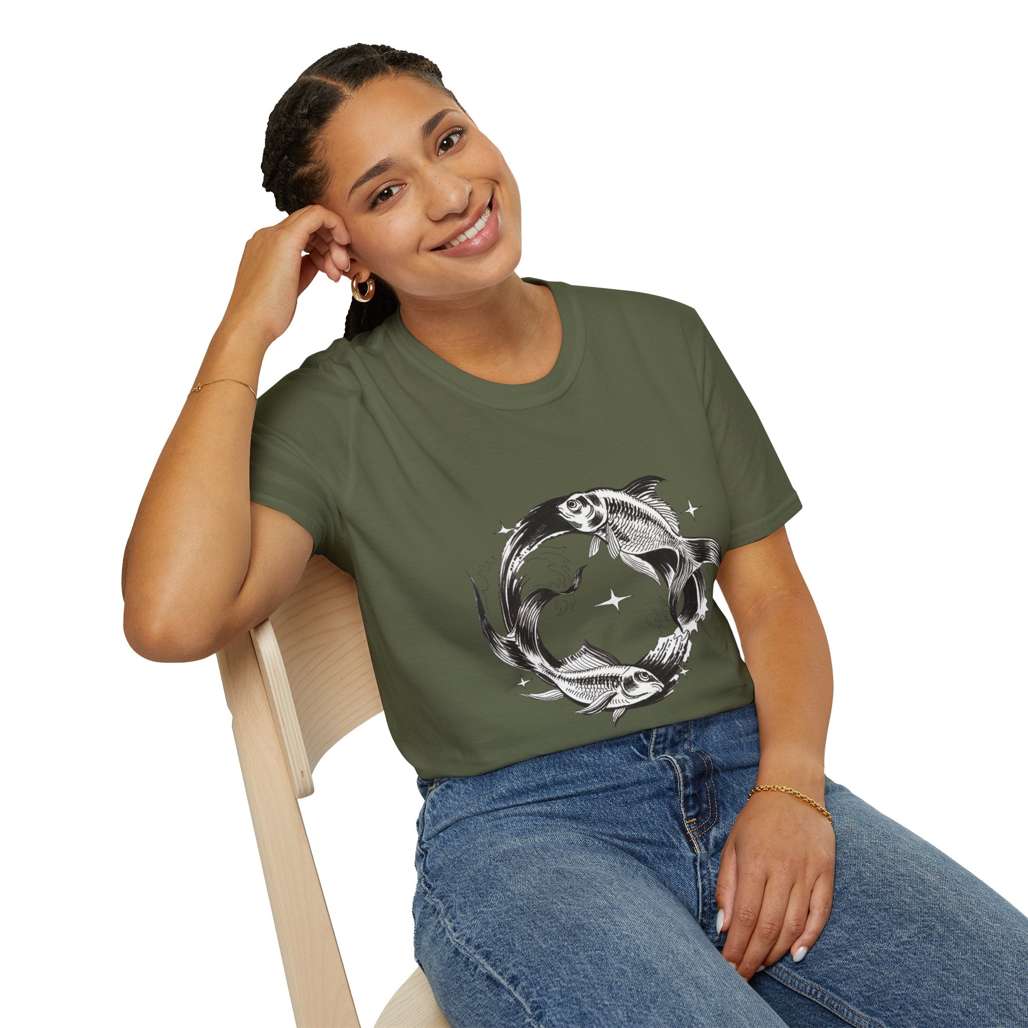 Koi Fish T-Shirt — 'You and Me Always Forever' Romantic Graphic Tee