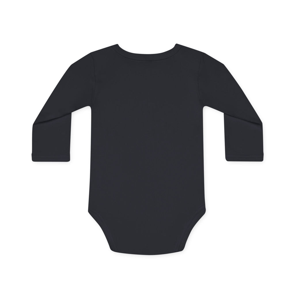 Baby Bodysuit — "Super Mom" Floral Long-Sleeve Organic Onesie (Mother’s Day Gift)