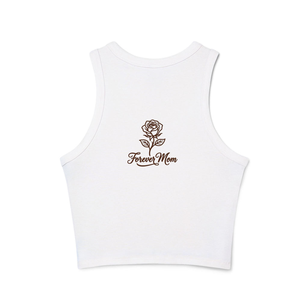 Cool Mom Racer Tank Top – "Running On Coffee & Chaos" Graphic
