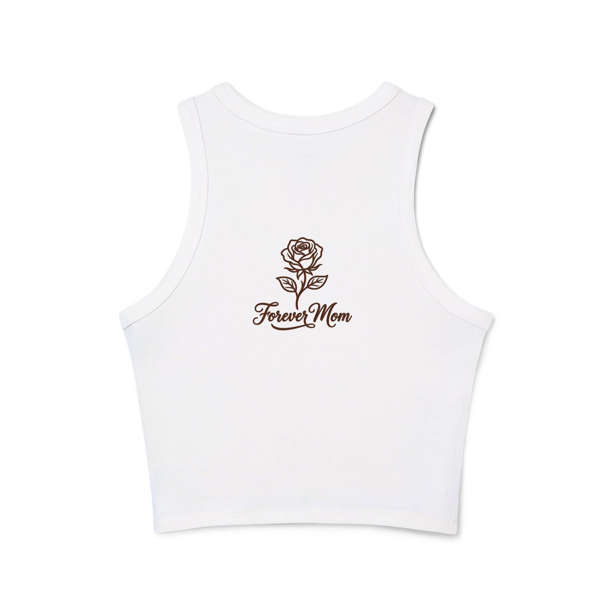 Cool Mom Racer Tank Top – "Running On Coffee & Chaos" Graphic
