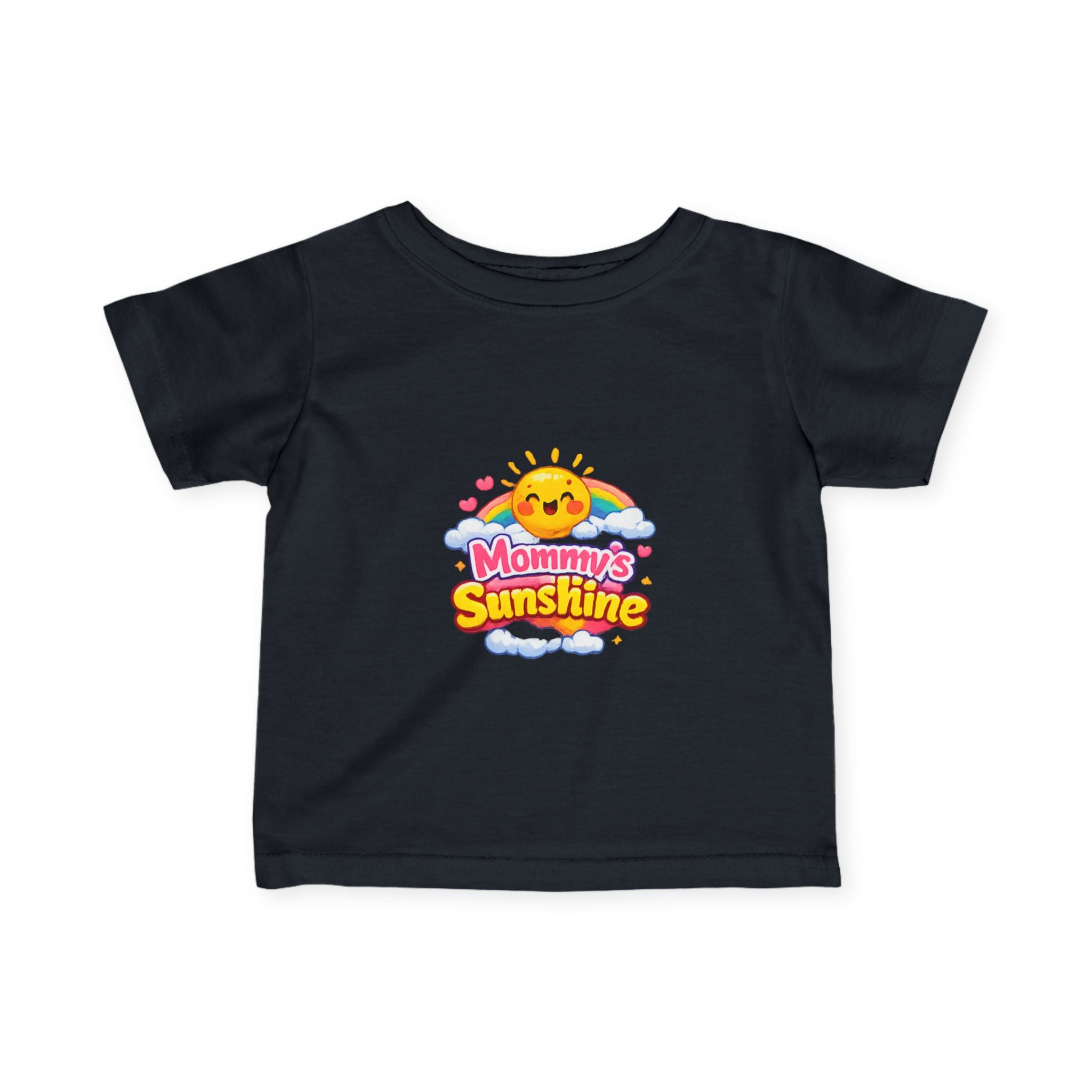 Infant Tee — "Mommy's Sunshine" Cute Sun & Rainbow Baby Shirt