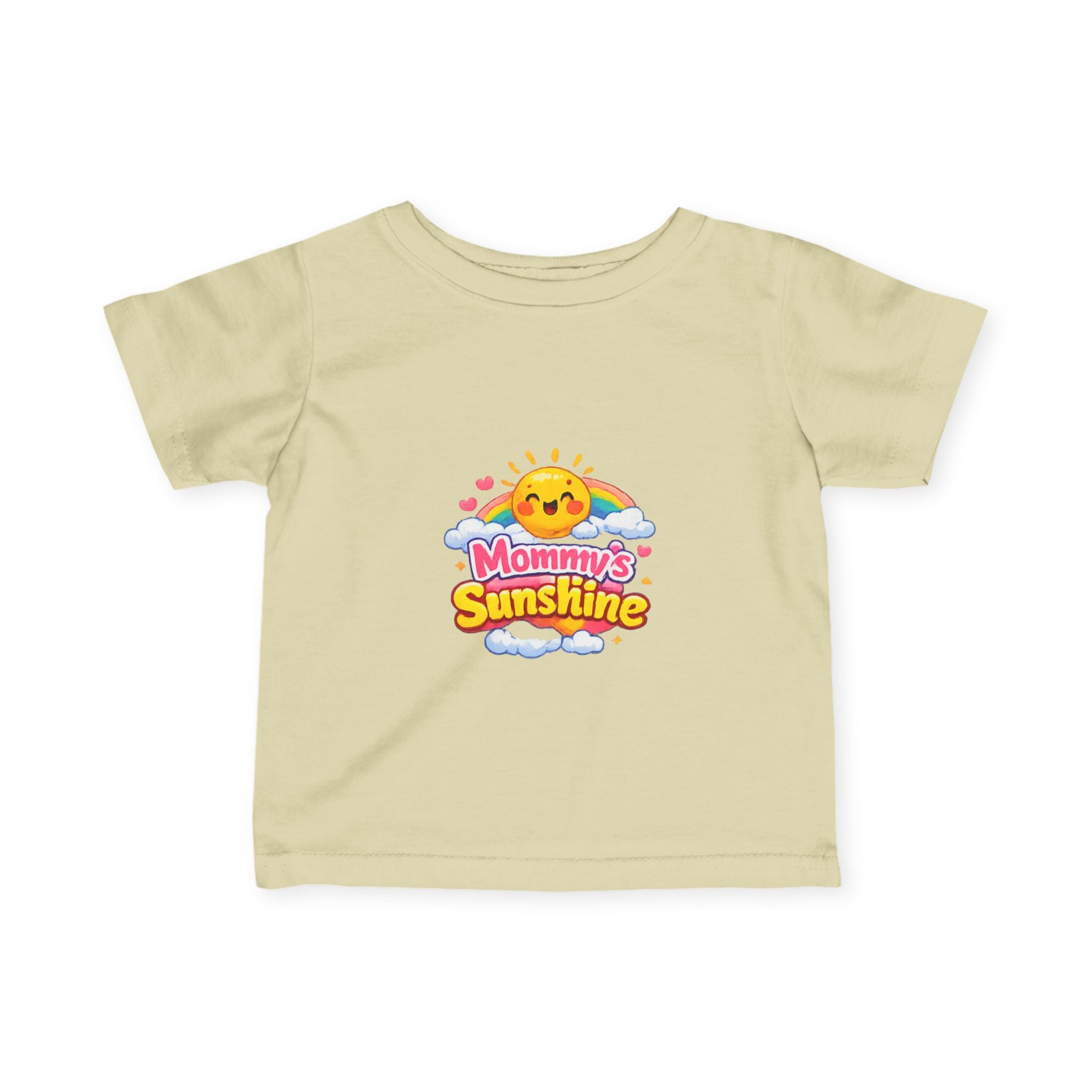 Infant Tee — "Mommy's Sunshine" Cute Sun & Rainbow Baby Shirt