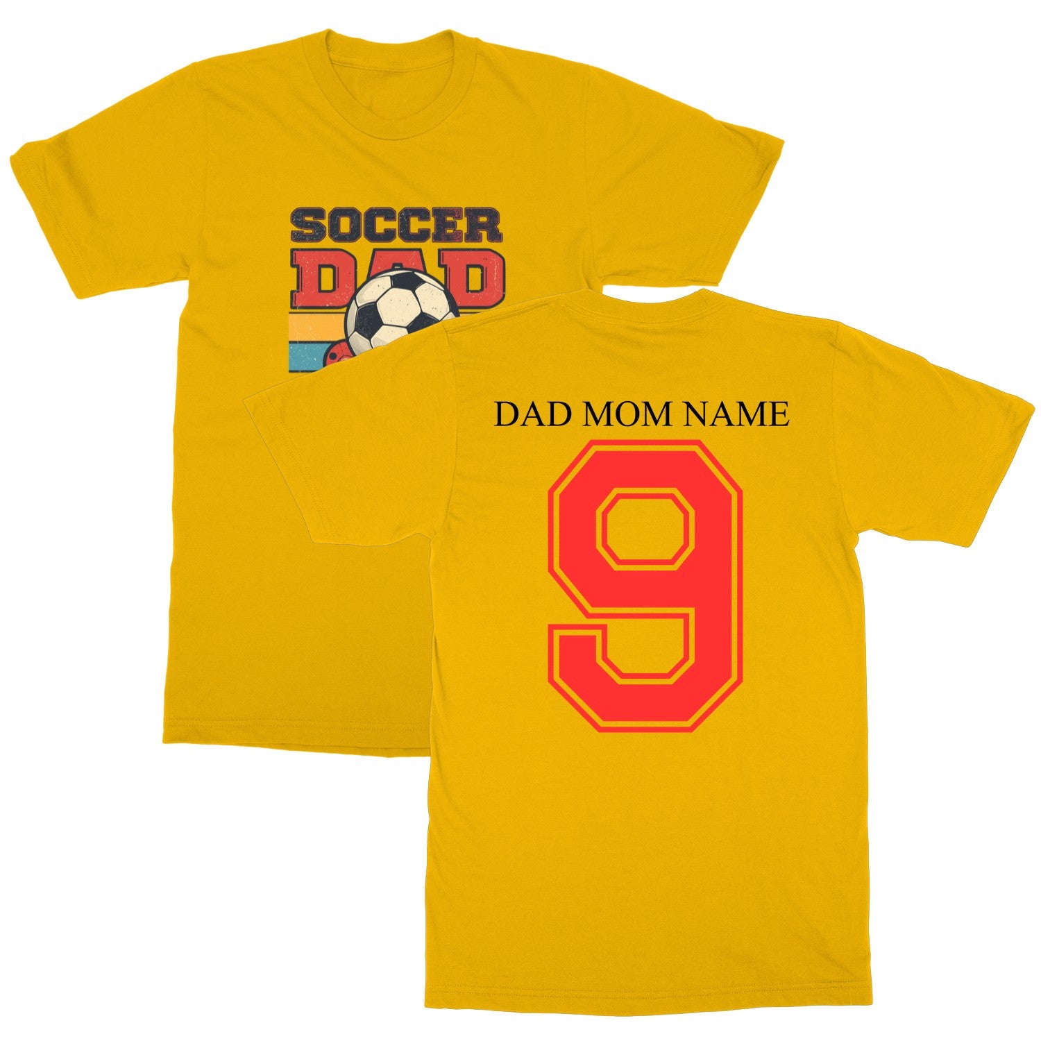 Dad And Mom Word Cup Design, Softstyle Tee, Print On Demand Shirt, Perfect For Parents, Premium Feel T-Shirt, Unique Gift Idea