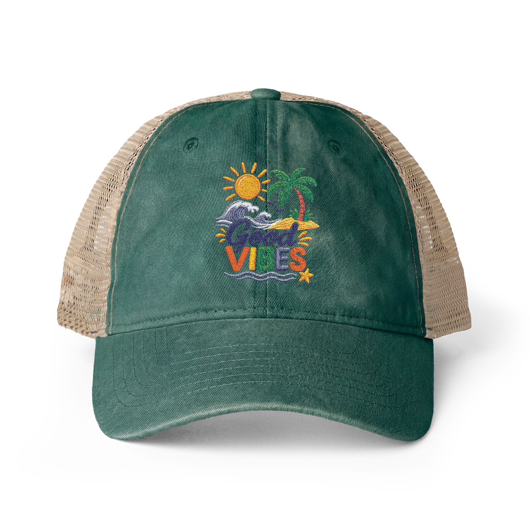 Women's Washed Mesh-Back Cap
