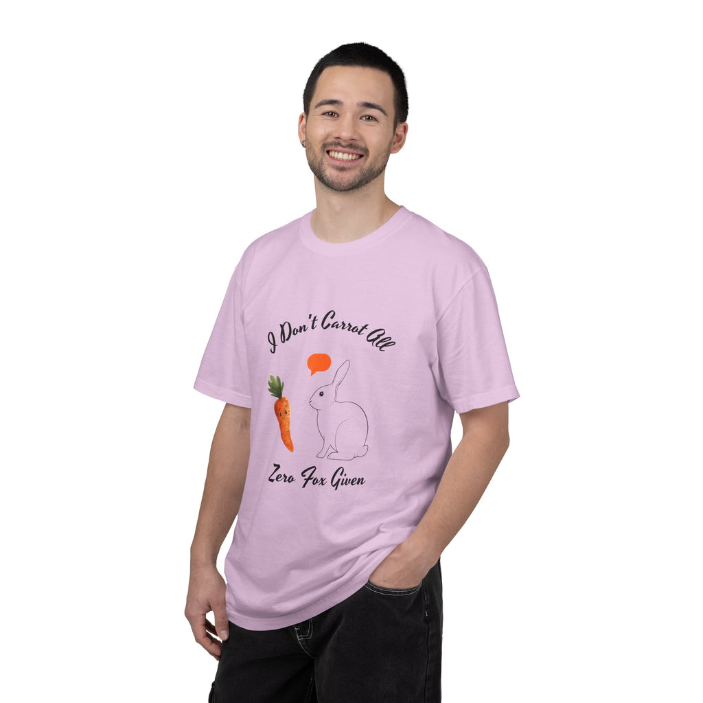 I Don't Carrot All Bunny T-Shirt – Cute Rabbit & Carrot Graphic Tee ('Zero For Given')
