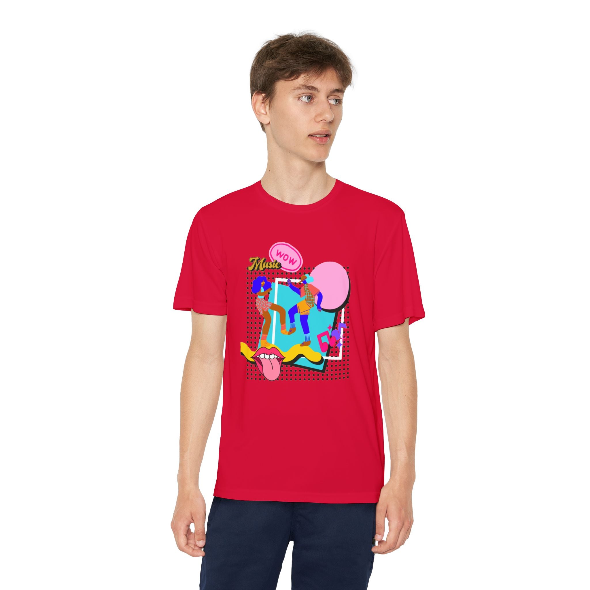 Youth Competitor Tee – Retro Pop Graphic T-Shirt