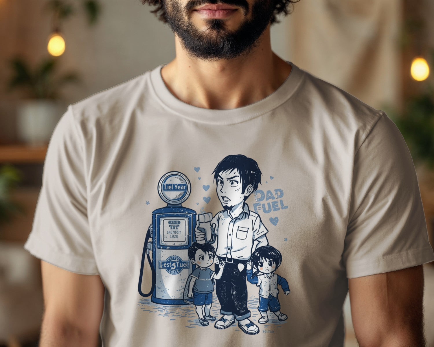 Anime Dad Shirt, Dad Fuel Tee, Funny Father’s Day Shirt, Kawaii Dad Gift, Geek Dad T-Shirt, Vintage Anime Father Tee