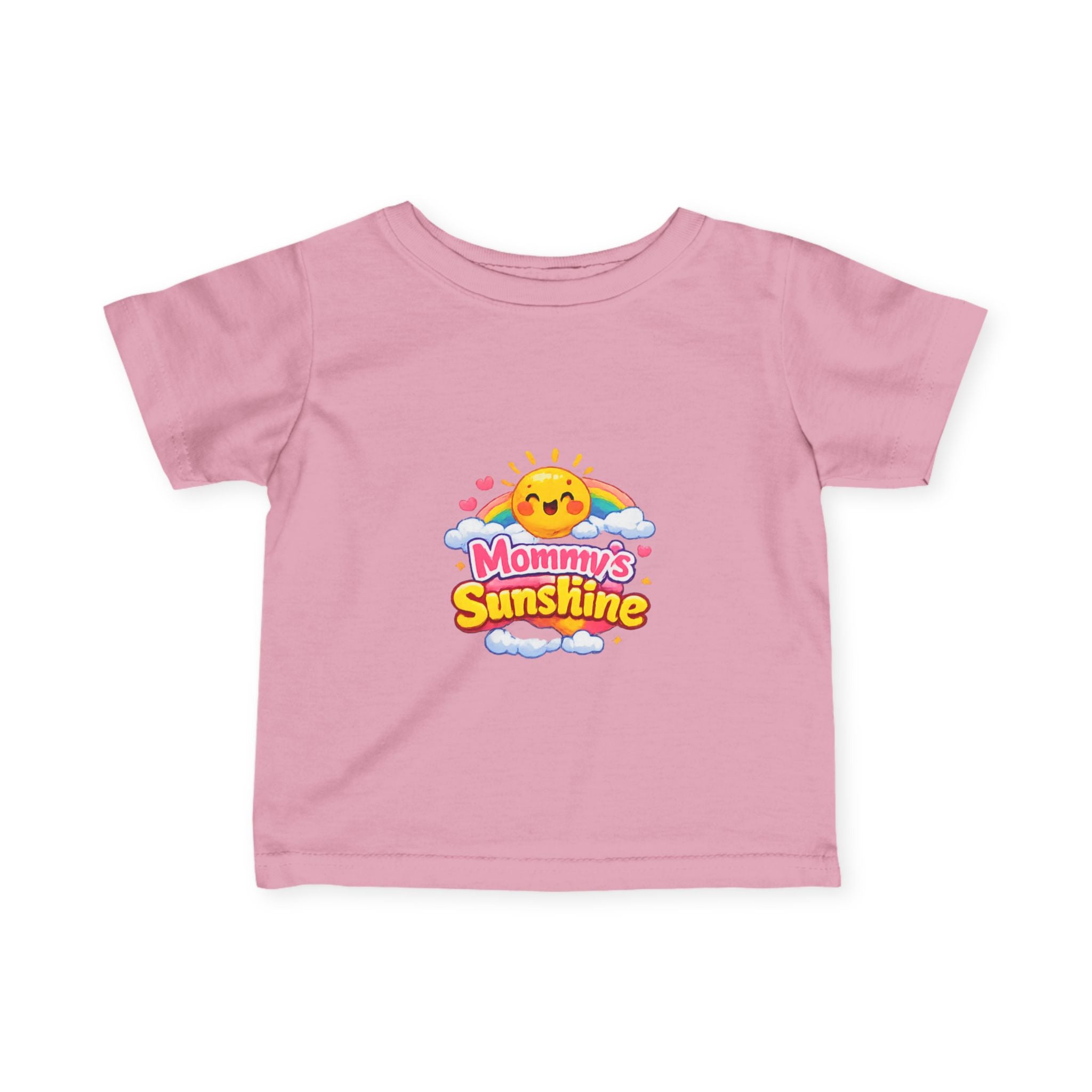 Infant Tee — "Mommy's Sunshine" Cute Sun & Rainbow Baby Shirt