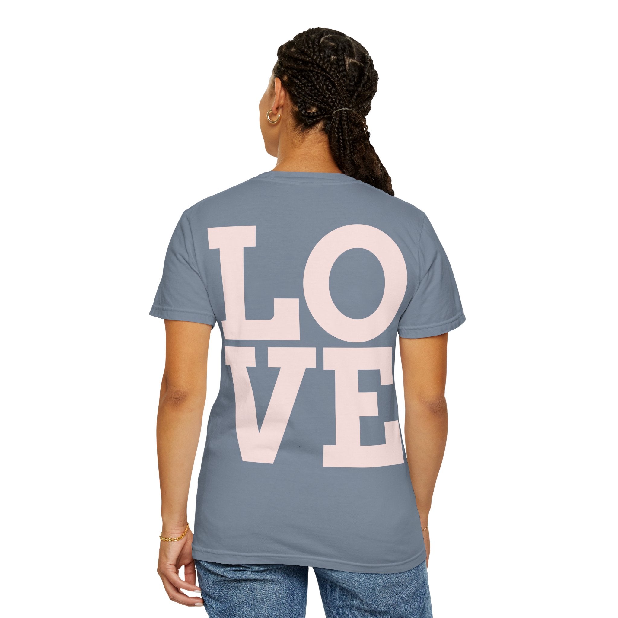 T-Shirt — Dandelion 'I Made a Wish' Front & Bold LOVE Back