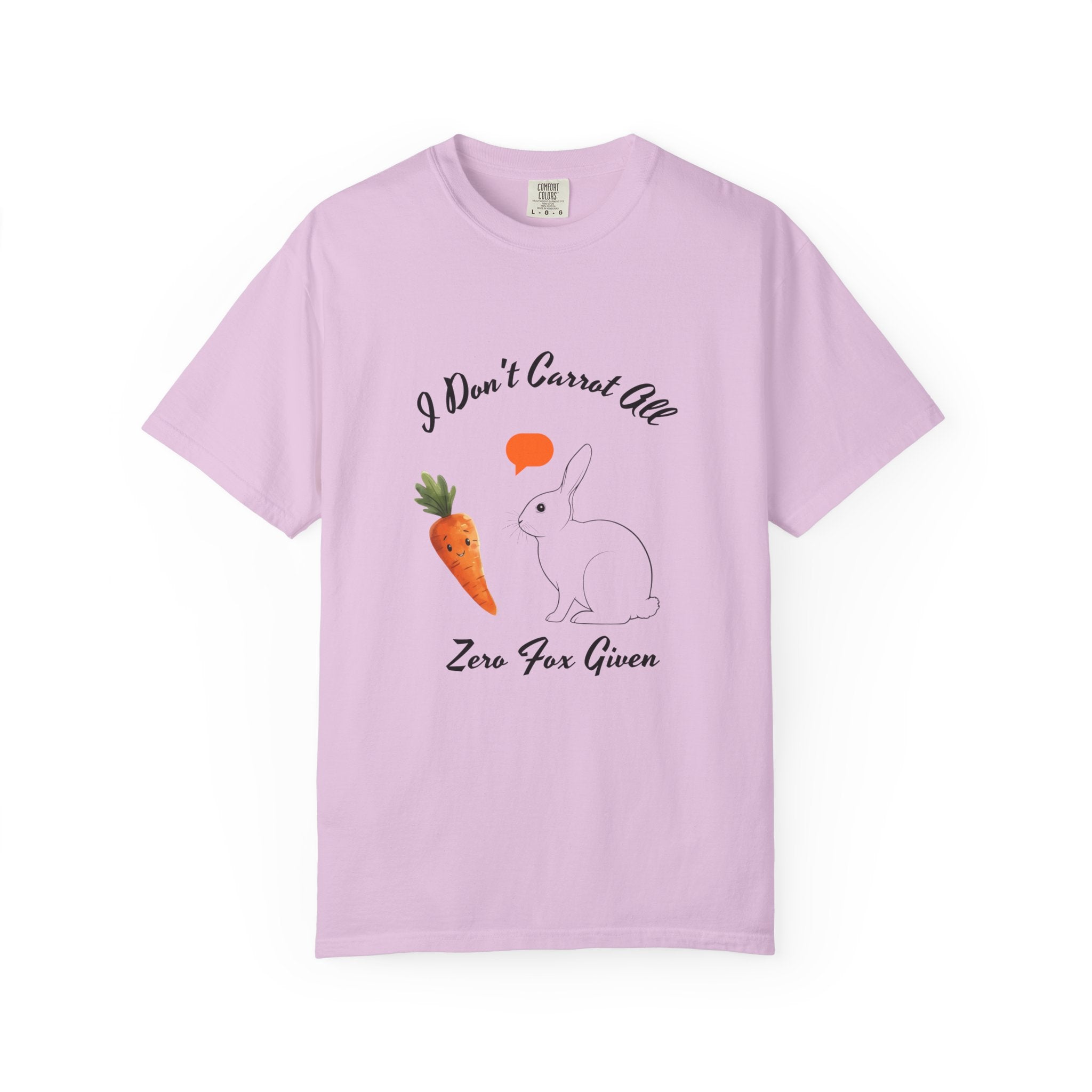 I Don't Carrot All Bunny T-Shirt – Cute Rabbit & Carrot Graphic Tee ('Zero For Given')