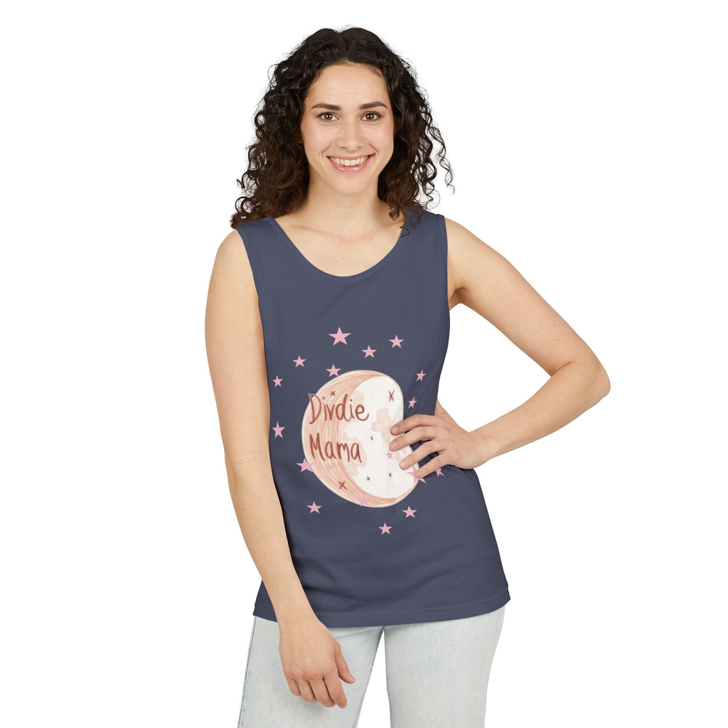 Indie Mama Moon Tank Top — Boho Mother's Day Graphic Tank