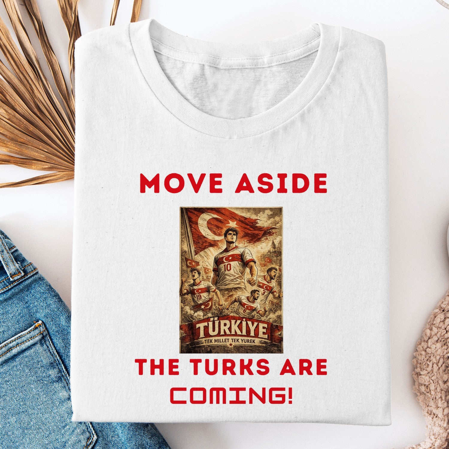 Turkey Soccer Shirt, Move Aside The Turks Are Coming Tee, Turkish Football Fan Shirt, Vintage Türkiye Supporter T-Shirt, World Cup Turkey Tee