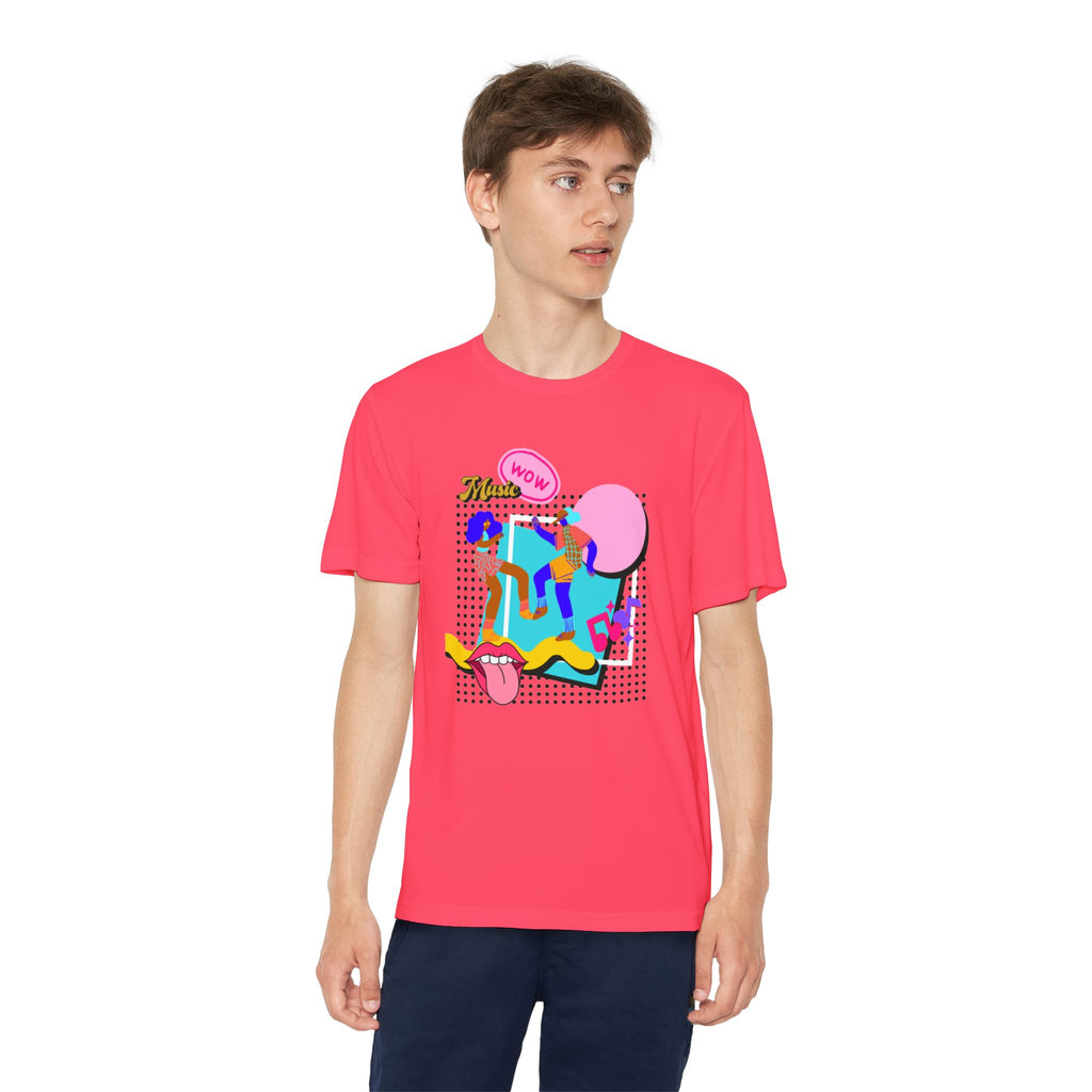Youth Competitor Tee – Retro Pop Graphic T-Shirt