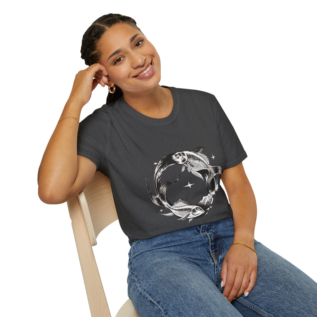 Koi Fish T-Shirt — 'You and Me Always Forever' Romantic Graphic Tee