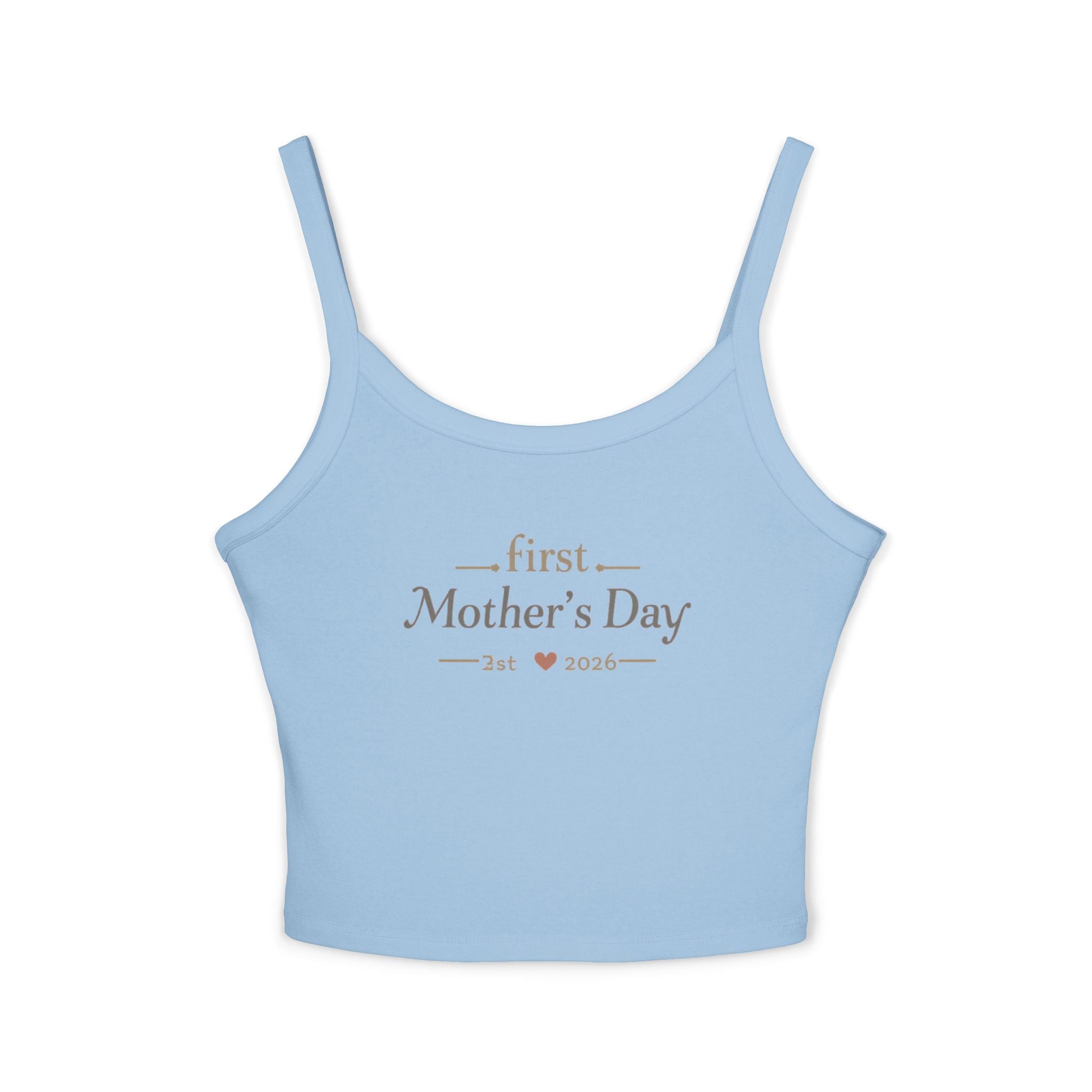 Mother's Day Tank Top — "First Mother's Day" / You Are My Sunlight Women’s Cropped Tank