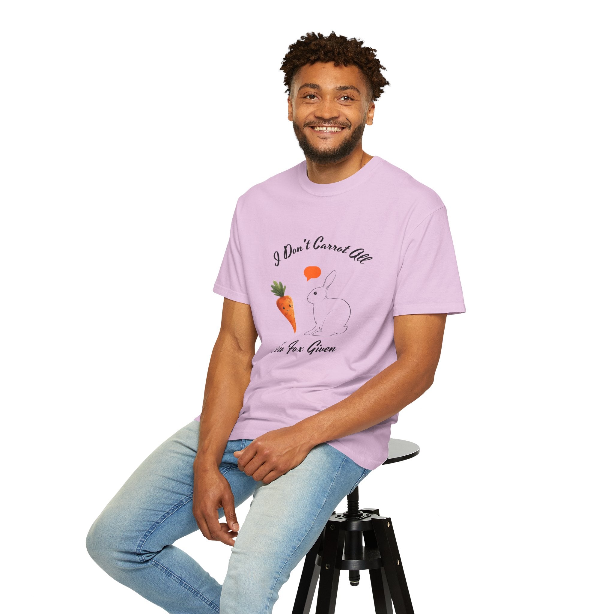 I Don't Carrot All Bunny T-Shirt – Cute Rabbit & Carrot Graphic Tee ('Zero For Given')