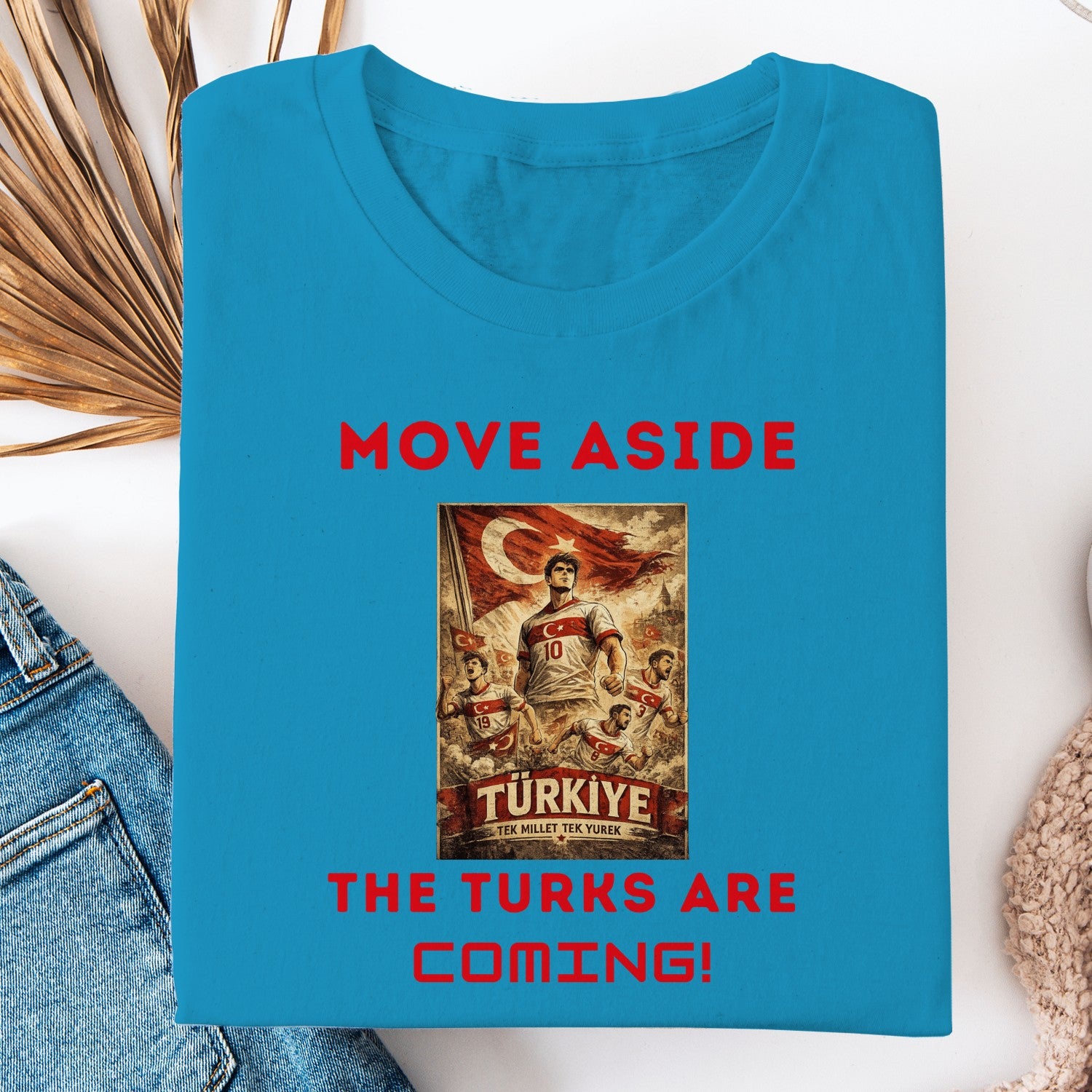 Turkey Soccer Shirt, Move Aside The Turks Are Coming Tee, Turkish Football Fan Shirt, Vintage Türkiye Supporter T-Shirt, World Cup Turkey Tee