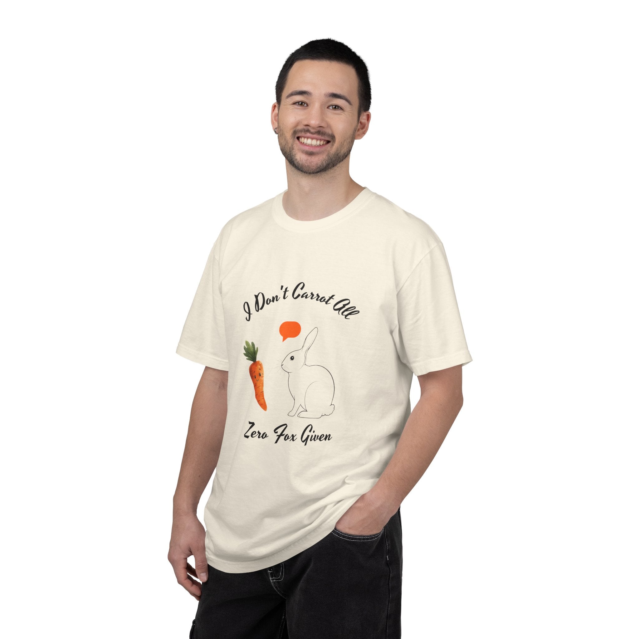 I Don't Carrot All Bunny T-Shirt – Cute Rabbit & Carrot Graphic Tee ('Zero For Given')