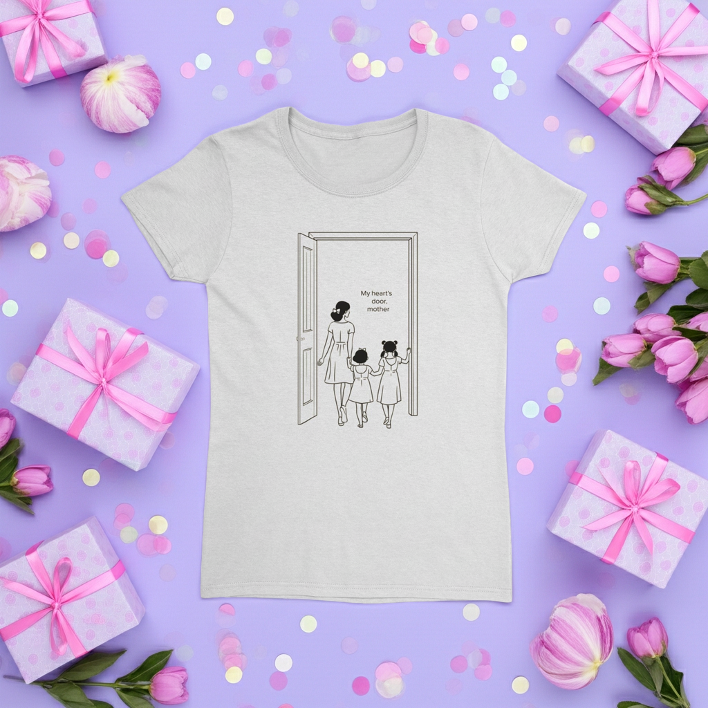 Personalized Mom Shirt, Custom Name Gift for Mom, Mother's Day Tee, Minimalist Mama T-Shirt, Gift for Her