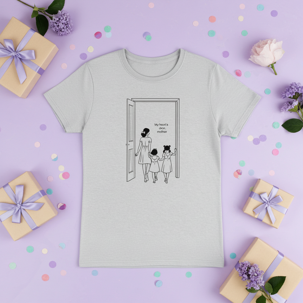 Personalized Mom Shirt, Custom Name Gift for Mom, Mother's Day Tee, Minimalist Mama T-Shirt, Gift for Her