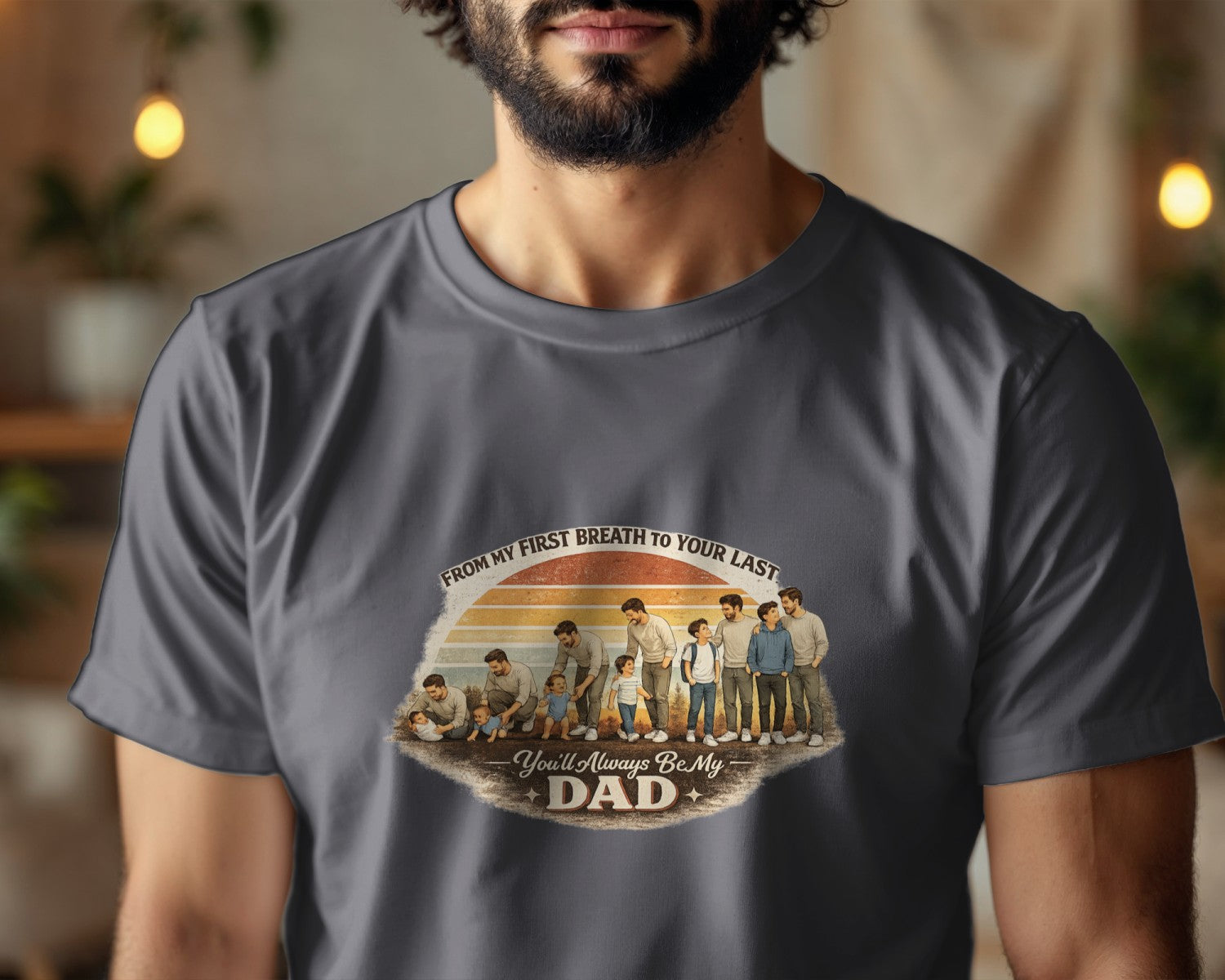 Father Son Shirt, Fathers Day Gift From Son, Emotional Dad Shirt, From My First Breath To Your Last, Matching Dad Son Tee, Dad Gift