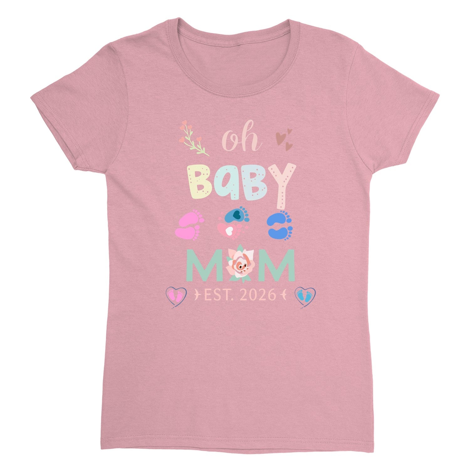 New Mama T-Shirt, Gift For New Mom, First Mother's Day Tee, Cute Shirt For Mommy, Baby Shower Present, Women’s Printed Tee