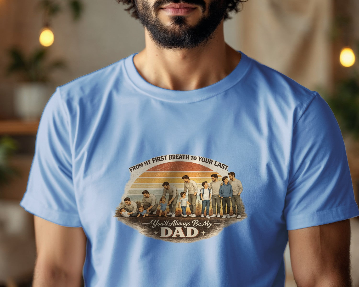 Father Son Shirt, Fathers Day Gift From Son, Emotional Dad Shirt, From My First Breath To Your Last, Matching Dad Son Tee, Dad Gift