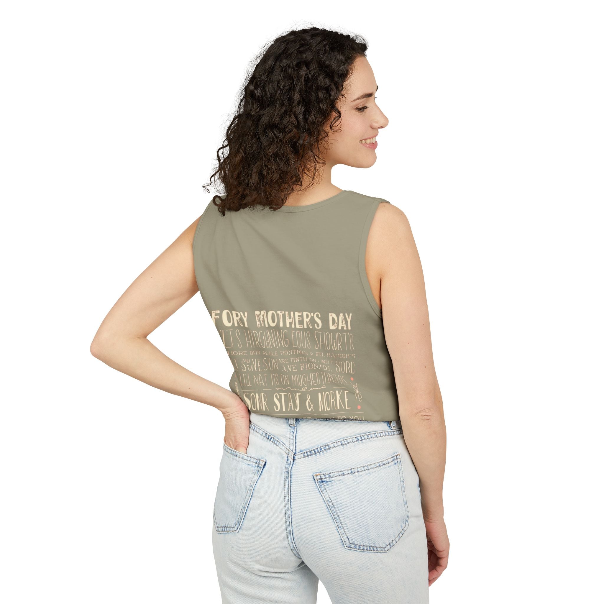 Indie Mama Moon Tank Top — Boho Mother's Day Graphic Tank