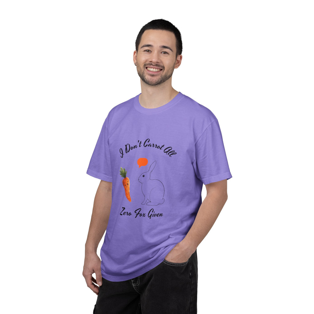 I Don't Carrot All Bunny T-Shirt – Cute Rabbit & Carrot Graphic Tee ('Zero For Given')