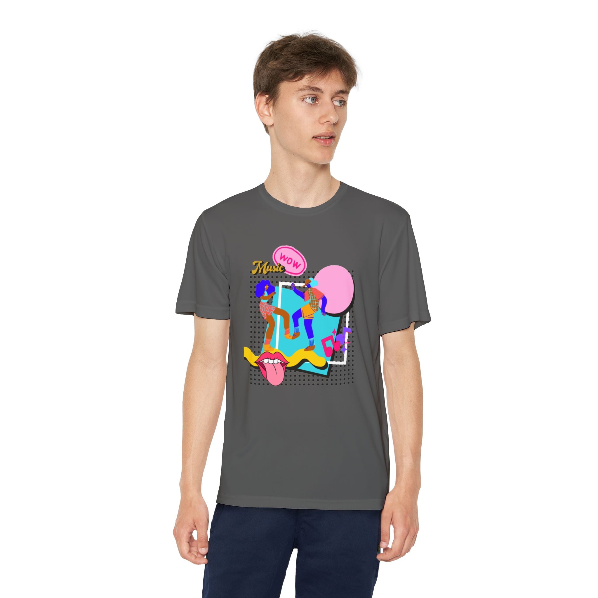 Youth Competitor Tee – Retro Pop Graphic T-Shirt