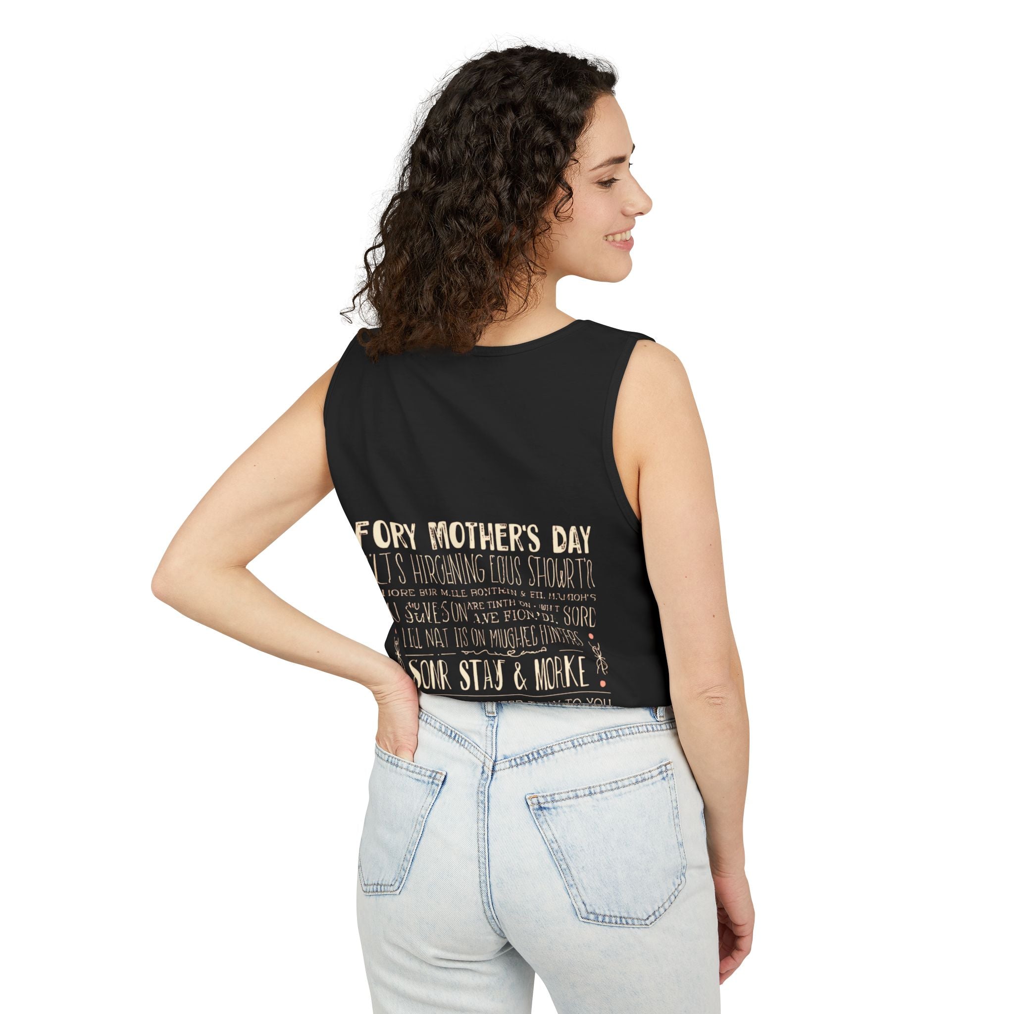 Indie Mama Moon Tank Top — Boho Mother's Day Graphic Tank