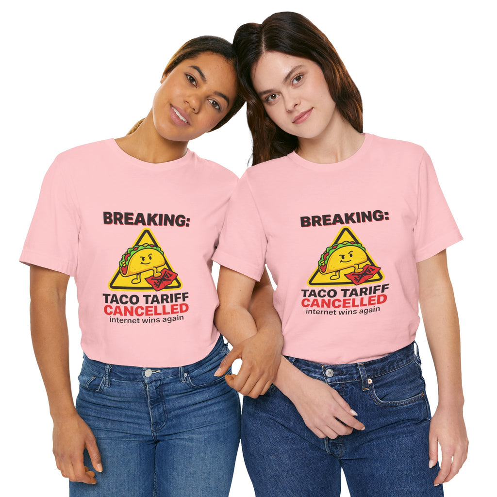 Taco Tariff Cancelled Tee | political taco meme, protest typography
