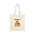 Taco Tariff Cancelled Tote | political taco pun, protest typography