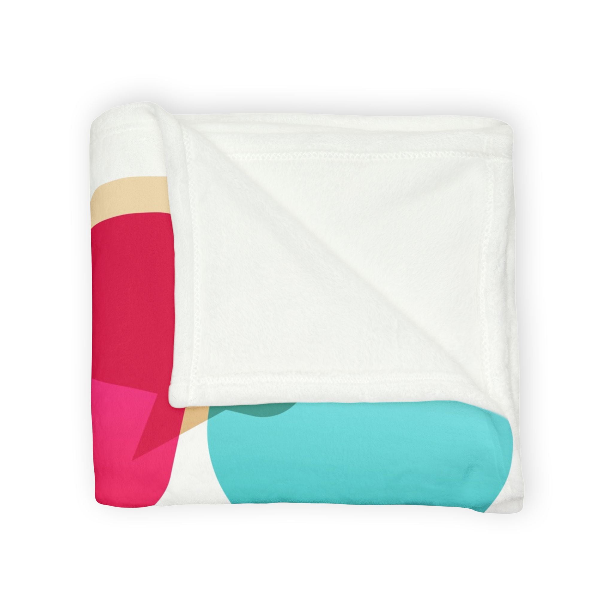 Conversation Community Throw Blanket — Colorful Speech Bubble People Design