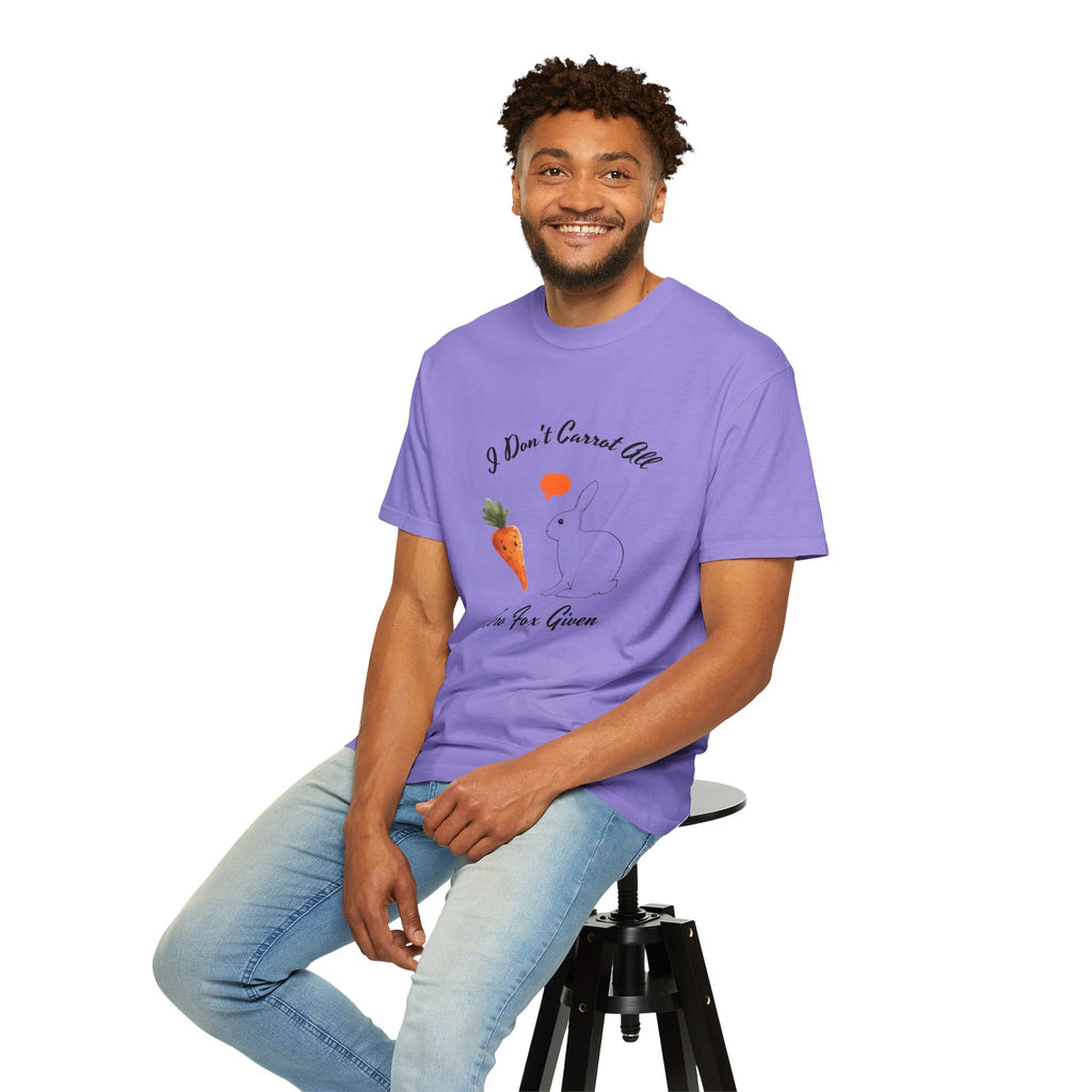 I Don't Carrot All Bunny T-Shirt – Cute Rabbit & Carrot Graphic Tee ('Zero For Given')