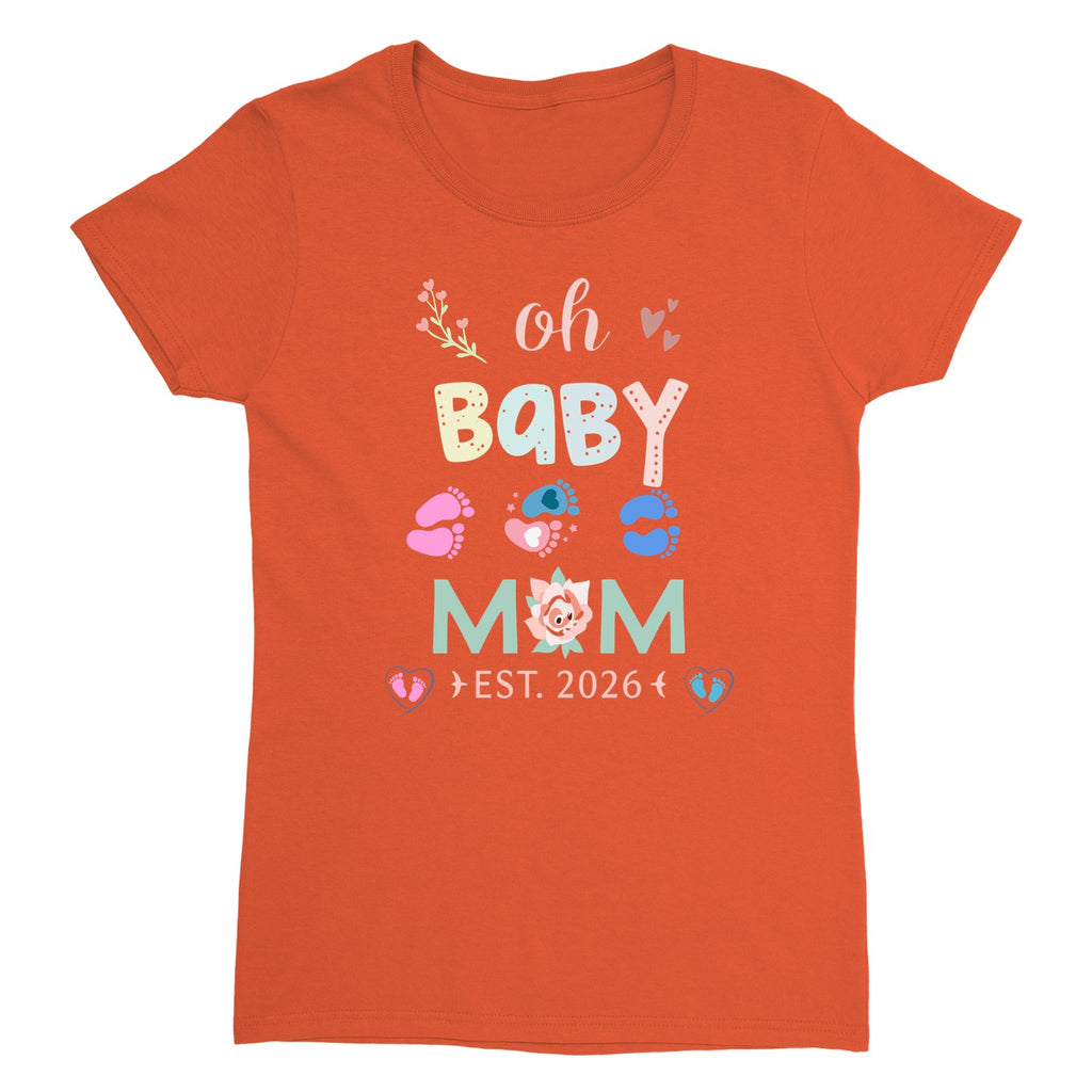 New Mama T-Shirt, Gift For New Mom, First Mother's Day Tee, Cute Shirt For Mommy, Baby Shower Present, Women’s Printed Tee