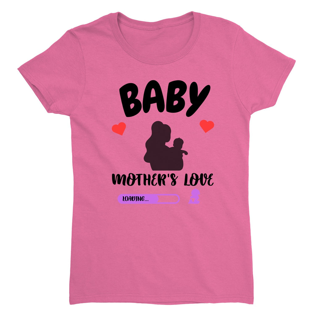 Baby Shower Tee, Women’s Cotton T-Shirt, Personalized Shirt For Moms, Print On Demand, Unique Gift For Expecting Moms