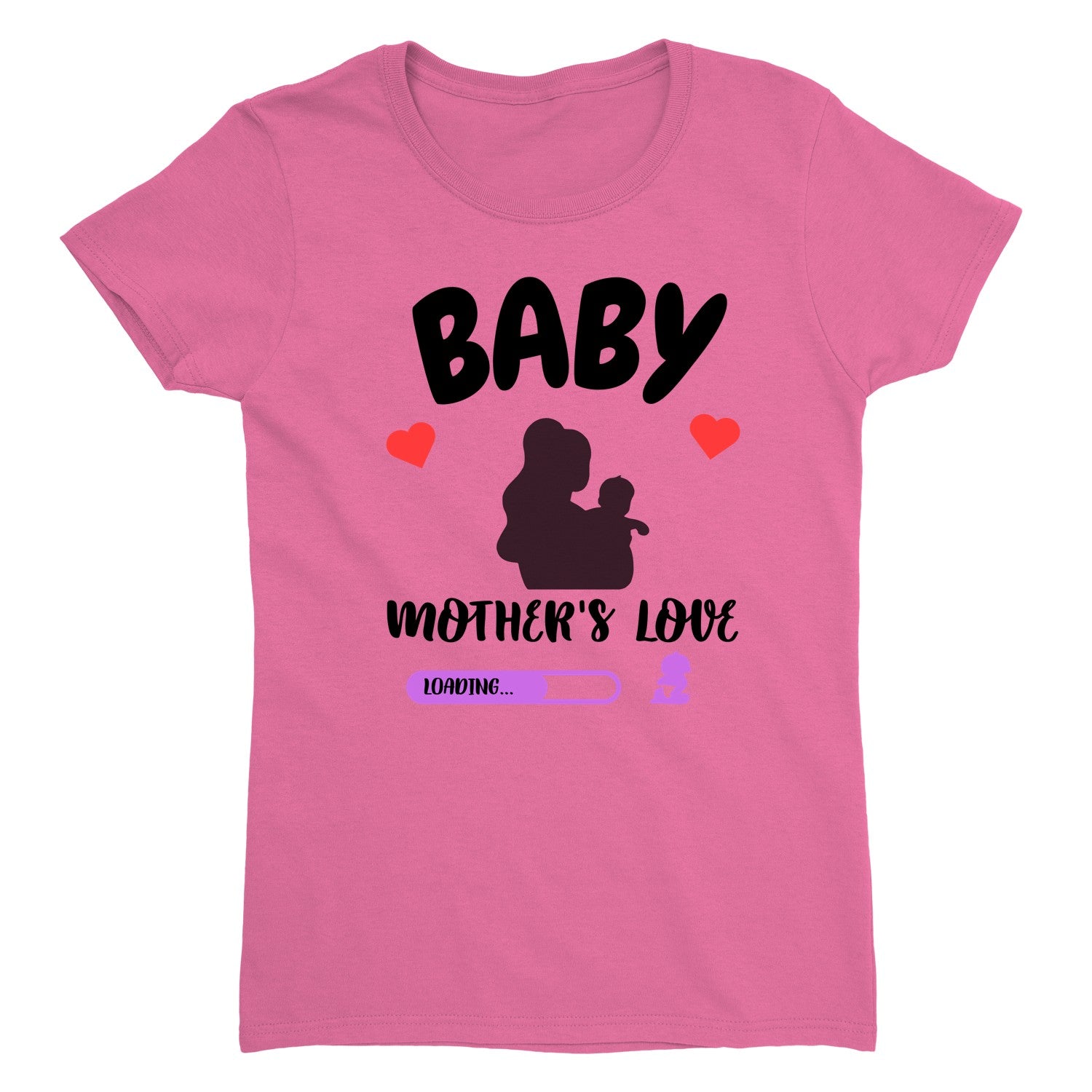 Baby Shower Tee, Women’s Cotton T-Shirt, Personalized Shirt For Moms, Print On Demand, Unique Gift For Expecting Moms