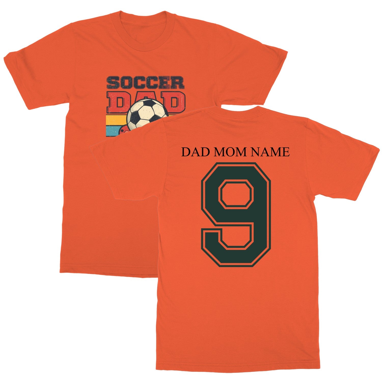 Dad And Mom Word Cup Design, Softstyle Tee, Print On Demand Shirt, Perfect For Parents, Premium Feel T-Shirt, Unique Gift Idea