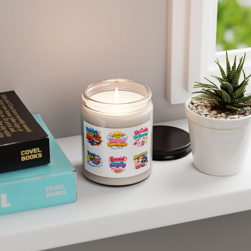 Mommy’s Sunshine Scented Soy Candle — 9oz Cute Baby-Themed Labels