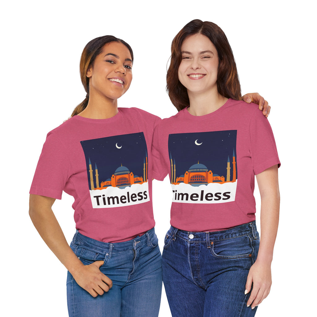 Timeless Mosque Tee – Crescent Night Skyline T-Shirt