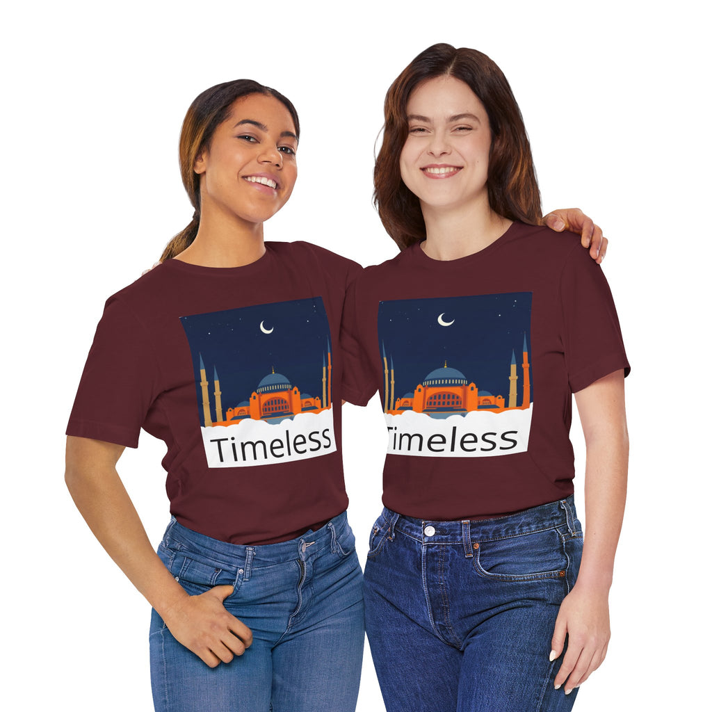 Timeless Mosque Tee – Crescent Night Skyline T-Shirt