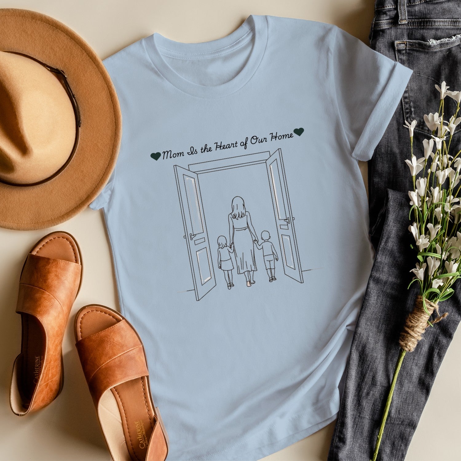 Personalized Mom Shirt, Custom Gift for Mom, Minimalist Name Tee, Mother's Day T-Shirt, Unique Gift for Her, Mama Apparel