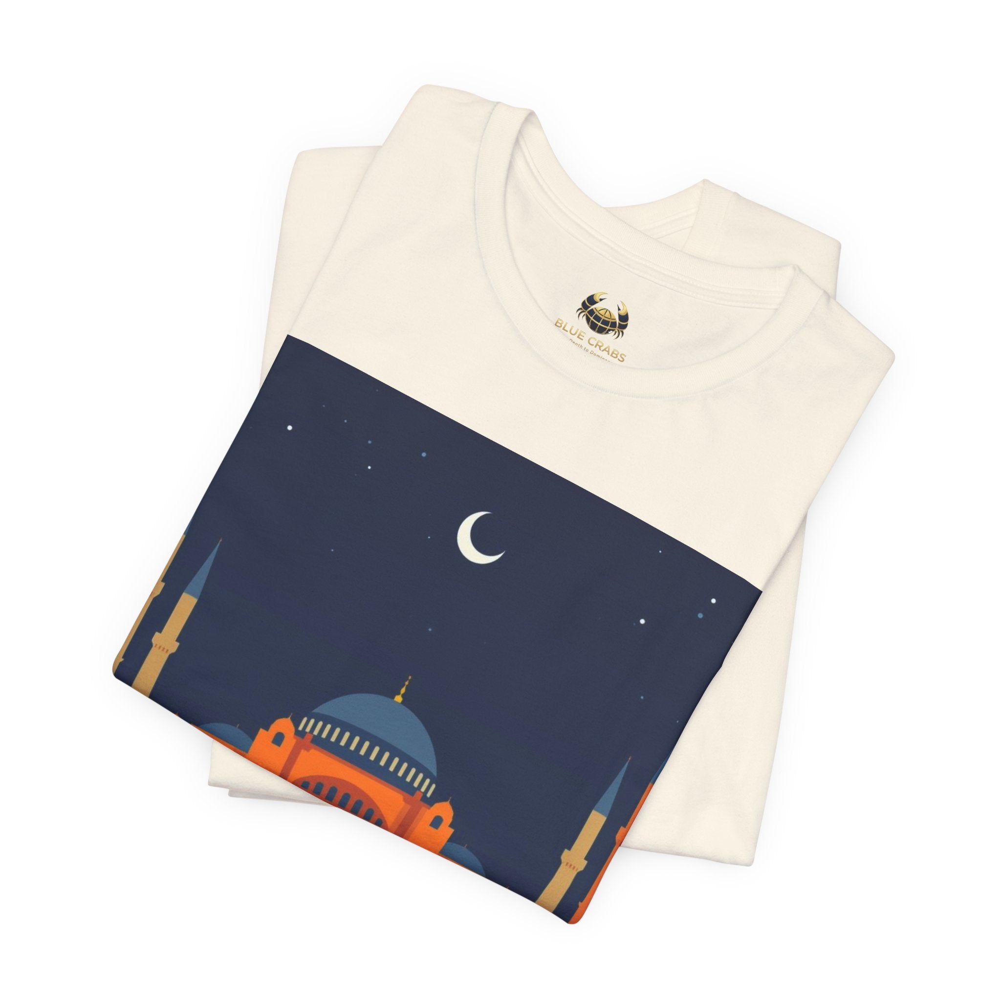 Timeless Mosque Tee – Crescent Night Skyline T-Shirt